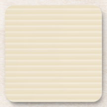 Beige TAN-Farbstreifen-Muster Untersetzer