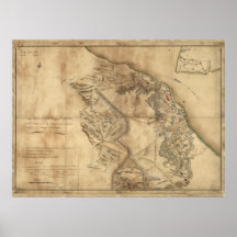 Belagerung von Yorktown Posterdruck
