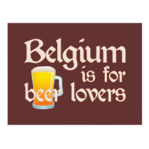 Belgien ist für Bier-Liebhaber Postkarte