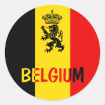 Belgien Runde Aufkleber
