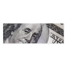 Benjamin Franklin stellen gegenüber Visitenkartenvorlage