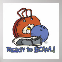 bereiten Sie vor, um zu rollen Bowlingsentwurf Plakat