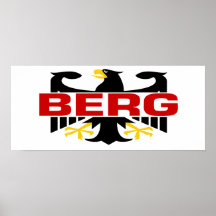 Berg-Familienname Plakatdrucke