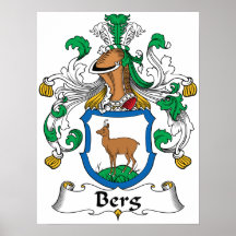 Berg Family Crest Print