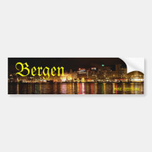 Bergen-Besuchszertifikat Autoaufkleber