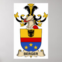 Berger Family Crests Posters