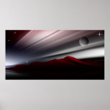 Bergpanorama. Plakat