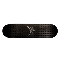 Bergsteigen; Cooles Schwarzes Bedrucktes Skateboard