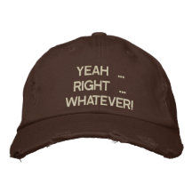 Berichtigen Sie ja, was auch immer Hut stickte Baseballcap