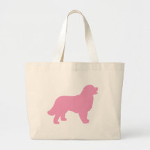 Bernese Gebirgshund (rosa Silhouette) Tragetasche