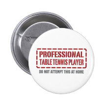 Beruflicher Tischtennis-Spieler Buttons