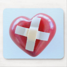 beschädigtes Herz Mousepads