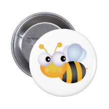 Beschäftigte Biene Buttons