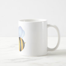 Beschäftigte Biene Teetasse
