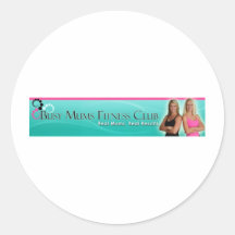 Beschäftigter Mama-Fitness-Verein Aufkleber