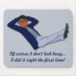 Beschäftigter Mann Mousepad