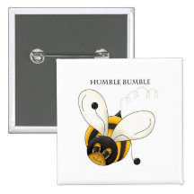 Bescheidene Hummel Anstecknadelbutton