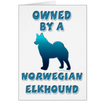 Besessen durch ein Elkhound Grußkarte