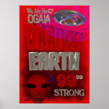 Besetzen Sie den Erdprotest 99 Prozent stark Poster