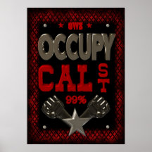 Besetzen Sie den Protest cal-Staat OWS 99 Prozent  Posterdrucke