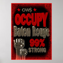 Besetzen Sie starkes Plakat des Protestes 99 des B