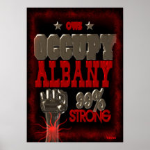 Besetzen Sie starkes Plakat Protestes 99 Albaniens