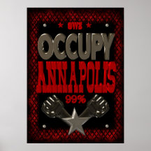 Besetzen Sie starkes Plakat Protestes 99 Annapolis