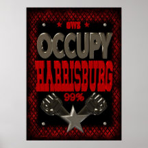 Besetzen Sie starkes Plakat Protestes 99 Harrisbur
