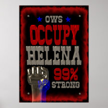 Besetzen Sie starkes Plakat Protestes 99 Helenas O