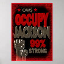 Besetzen Sie starkes Plakat Protestes 99 Jacksons 