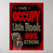 Besetzen Sie starkes Plakat Protestes 99 Little Ro