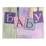 Bessert Babypartypostkarte aus