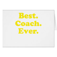 Best Coach Ever Cards
