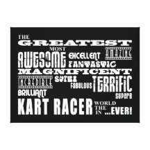 Best Kart Racers : Greatest Kart Racer Canvas Print