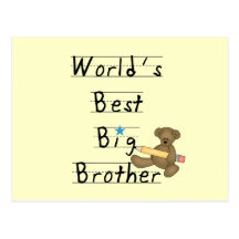 Beste der Bruder-T-Shirts und Geschenke der Welt Postkarte