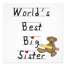 Beste die große Schwester-Geschenke der Welt Einladungskarte