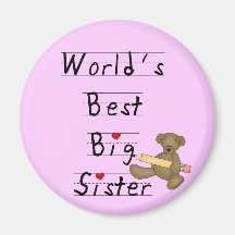 Beste die große Schwester-T-Shirts und Geschenke d Kühlschrankmagnete