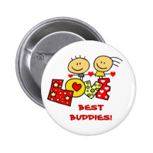 BESTE FREUNDE ANSTECKNADELBUTTON
