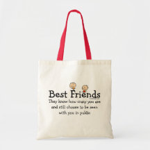 Beste Freunde Einkaufstasche