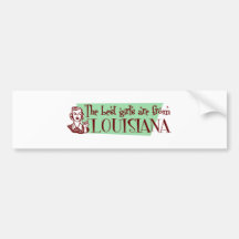 Beste Mädchen kommen aus Louisiana Autosticker