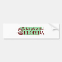 Beste Mädchen sind von Florida Autoaufkleber