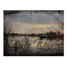 beste wensen - zeg het getroffenes de Schelde Postkarte