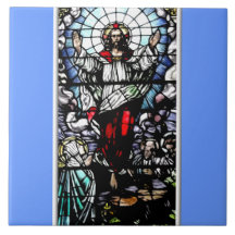 Besteigung des Jesus-Buntglasfensters Kachel