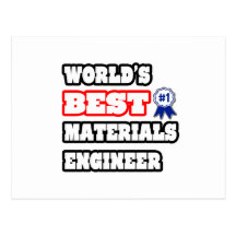 Bester die Material-Ingenieur der Welt Postkarten