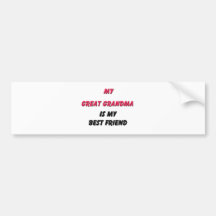 Bester Freund-große Großmutter Auto Sticker