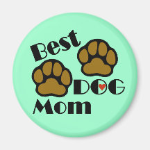 Bester Hundemamma-Magnet mit Hundetatzen-Waren Magnete