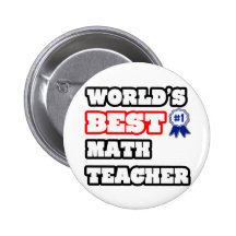 Bester Mathe-Lehrer der Welt Anstecknadel