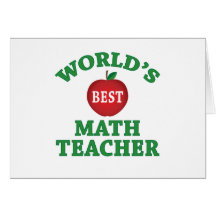 Bester Mathe-Lehrer der Welt Karte