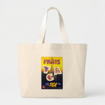 Bestimmungsort-Paris-Leinwand-Tasche