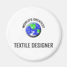 Bestster Designer der Welt Textil Kühlschrankmagnete
